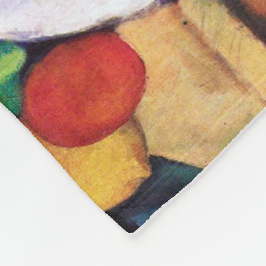 Stillleben mit Früchten, Paul Cezanne Fleecedecke (Ecke)