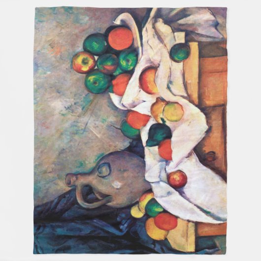Stillleben mit Früchten, Paul Cezanne Fleecedecke (Vorderseite)