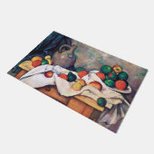 Stillleben mit Früchten, Paul Cezanne Fußmatte (Schrägansicht)