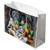 Stillleben mit Früchten, Paul Cezanne Große Geschenktüte (Rückseite Schrägansicht)