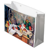 Stillleben mit Früchten, Paul Cezanne Große Geschenktüte (Vorderseite Schrägansicht)