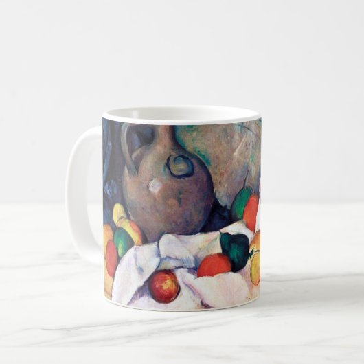 Stillleben mit Früchten, Paul Cezanne Kaffeetasse (Vorderseite Links)