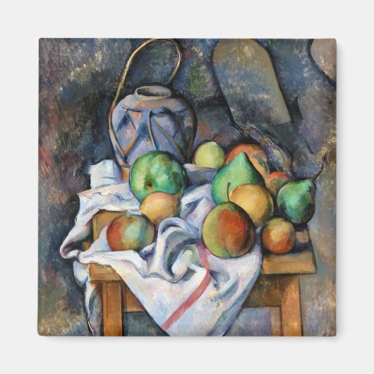 Stillleben mit Früchten, Paul Cezanne Magnet (Vorne)