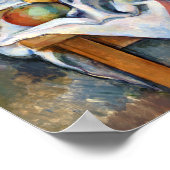Stillleben mit Früchten, Paul Cezanne Poster (Ecke)