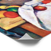 Stillleben mit Früchten, Paul Cezanne Poster (Ecke)