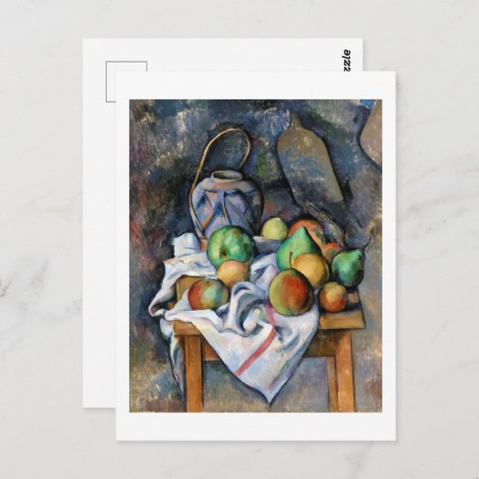 Stillleben mit Früchten, Paul Cezanne Postkarte (Vorne/Hinten)