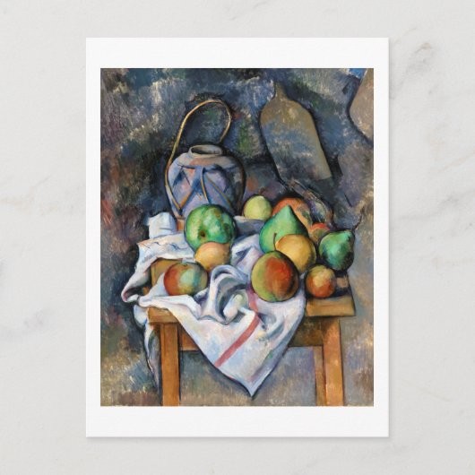 Stillleben mit Früchten, Paul Cezanne Postkarte (Vorderseite)