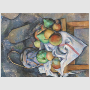 Stillleben mit Früchten, Paul Cezanne Seidenpapier