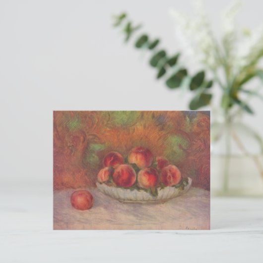 Stillleben mit Früchten - Pierre-Auguste Renoir Postkarte (Stehend Vorderseite)