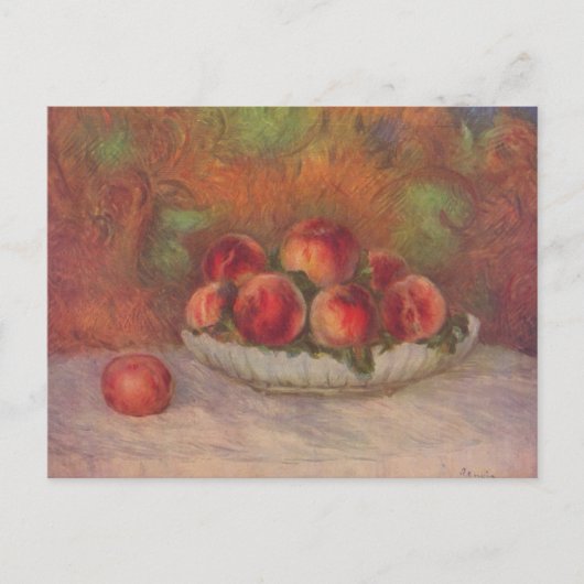 Stillleben mit Früchten - Pierre-Auguste Renoir Postkarte (Vorderseite)