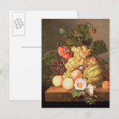 Stillleben mit Früchten Postkarte (Vorne/Hinten)