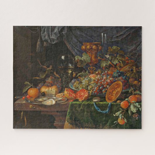 Stillleben mit Früchten und Austern Abraham Mignon Puzzle (Horizontal)