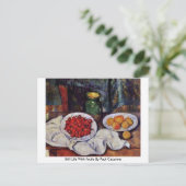 Stillleben mit Früchten von Paul Cezanne Postkarte (Stehend Vorderseite)