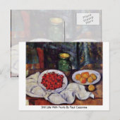 Stillleben mit Früchten von Paul Cezanne Postkarte (Vorne/Hinten)