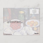 Stillleben mit Früchten von Paul Cezanne Postkarte (Rückseite)