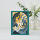 Stillleben mit Fruchtgeschirr und Mandolin Postkarte (Stehend Vorderseite)