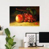 Stillleben mit Fruchtplakat Poster (Heimbüro)