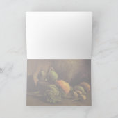 Stillleben mit Gemüse und Obst von van Gogh Karte (Innenseite)