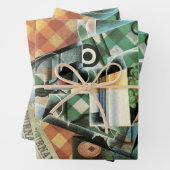 Stillleben mit geprüftem Tabletekloth von Juan Gri Geschenkpapier Set (Beispiel)