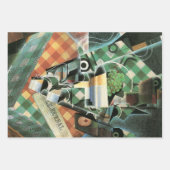 Stillleben mit geprüftem Tabletekloth von Juan Gri Geschenkpapier Set (Vorderseite)