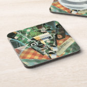 Stillleben mit geprüftem Tabletekloth von Juan Gri Getränkeuntersetzer (Linke Seite)