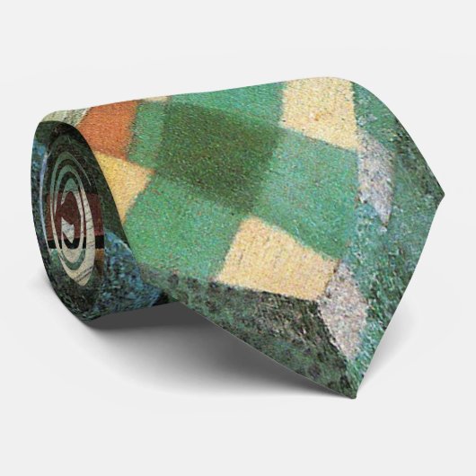 Stillleben mit geprüftem Tabletekloth von Juan Gri Krawatte (Gerollt)