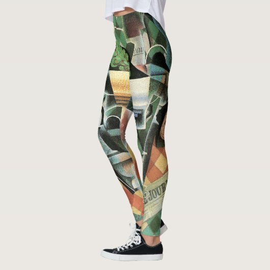 Stillleben mit geprüftem Tabletekloth von Juan Gri Leggings (Links)