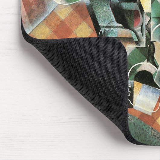 Stillleben mit geprüftem Tabletekloth von Juan Gri Mousepad (Ecke)