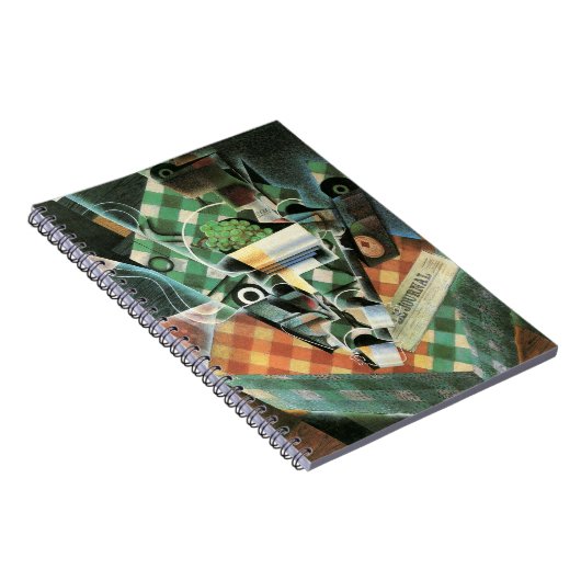 Stillleben mit geprüftem Tabletekloth von Juan Gri Notizblock (Rechte Seite)