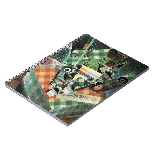 Stillleben mit geprüftem Tabletekloth von Juan Gri Notizblock (Linke Seite)