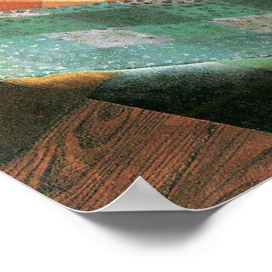 Stillleben mit geprüftem Tabletekloth von Juan Gri Poster (Ecke)