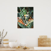 Stillleben mit geprüftem Tabletekloth von Juan Gri Poster (Küche)