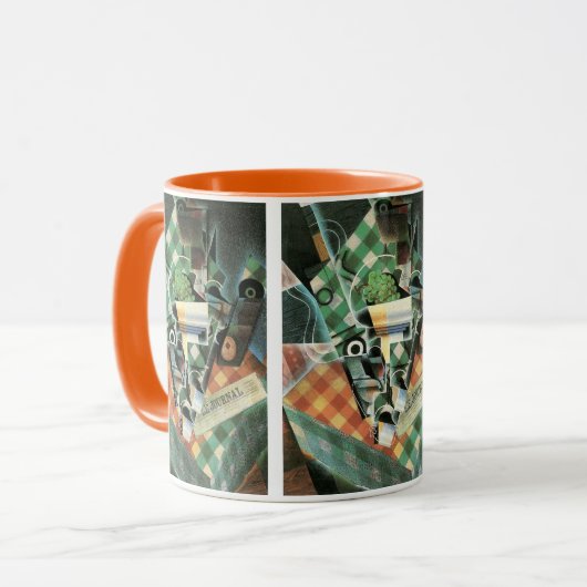Stillleben mit geprüftem Tabletekloth von Juan Gri Tasse (Vorderseite Links)