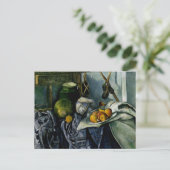 Stillleben mit Ginger Jar und Eggpflanzen Postkarte (Stehend Vorderseite)