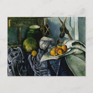 Stillleben mit Ginger Jar und Eggpflanzen Postkarte
