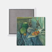 Stillleben mit Ginger Jar und Eggplants, Cezanne Magnet (Vorderseite/Rückseite)