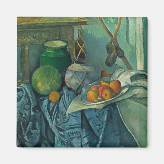 Stillleben mit Ginger Jar und Eggplants, Cezanne Magnet (Vorne)
