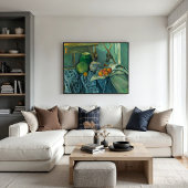 Stillleben mit Ginger Jar und Eggplants, Cezanne Poster