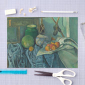 Stillleben mit Ginger Jar und Eggplants, Cezanne Seidenpapier (Handwerk)