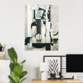 Stillleben mit Gitarre von Juan Gris Poster (Heimbüro)