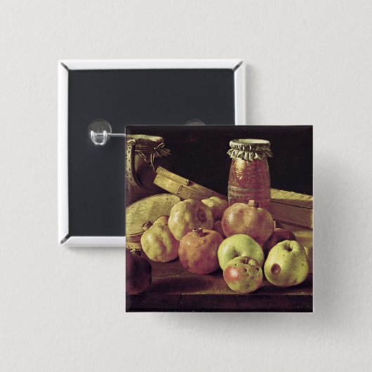 Stillleben mit Granatäpfeln Button (Vorne & Hinten)