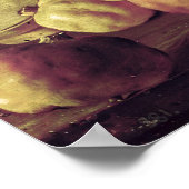 Stillleben mit Granatäpfeln Poster (Ecke)