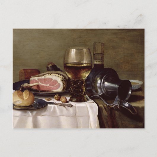 Stillleben mit Ham 2 Postkarte (Vorderseite)