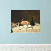 Stillleben mit Ham Leinwanddruck (Insitu (Holzboden))