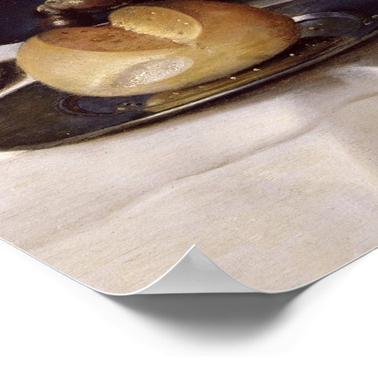 Stillleben mit Ham Poster (Ecke)