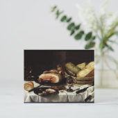 Stillleben mit Ham Postkarte (Stehend Vorderseite)