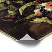 Stillleben mit Hare, Song Birds und einem Vogelnet Poster (Ecke)