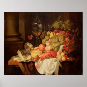 Stillleben mit Hummer Poster