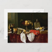 Stillleben mit Hummer Postkarte (Vorne/Hinten)