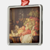 Stillleben mit Hummer Silbernes Ornament (Links)
